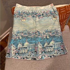 Vintage Cityscape Skirt
